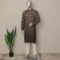 Brown Linen Men's Kurta Pajama - D29300