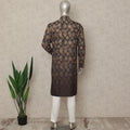 Brown Linen Men's Kurta Pajama - D29300