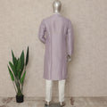 Lavender Purple Chikankari Cotton Kurta Set