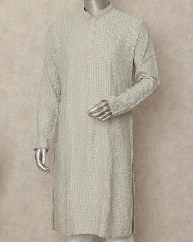 Mint Green Chikankari Cotton Kurta Pyjama Set