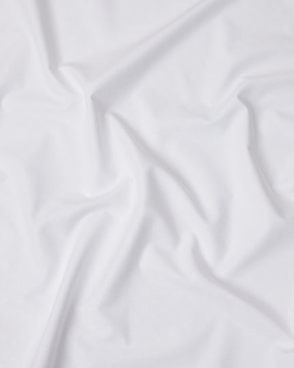 White Self Design Cotton Shirting Fabric, Width 150 Cms, Made in Japan-D26060