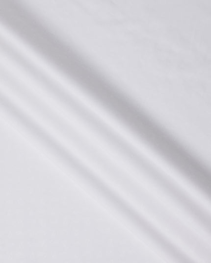 White Self Design Cotton Shirting Fabric, Width 150 Cms, Made in Japan-D26060