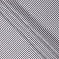 White and Black Horizontal Stripe Cotton Shirting Fabric, Width 150 Cms, Made in Japan-D26064