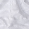 White and Navy Fine Stripe Cotton Shirting Fabric, Width 150 Cms, Made in Japan-D26067