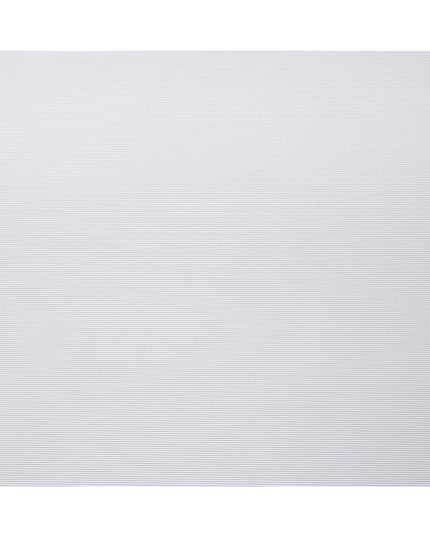 White and Navy Fine Stripe Cotton Shirting Fabric, Width 150 Cms, Made in Japan-D26067