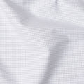 White and Blue Micro Check Cotton Shirting Fabric, Width 150 Cms, Made in Japan-D26058