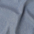 Sky Blue White Checked Cotton Linen Shirting Fabric, Width 150 Cms, Made in Japan-D26061