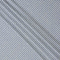 Sky Blue and White Horizontal Stripe Cotton Linen Shirting Fabric, Width 150 Cms, Made in Japan-D26065