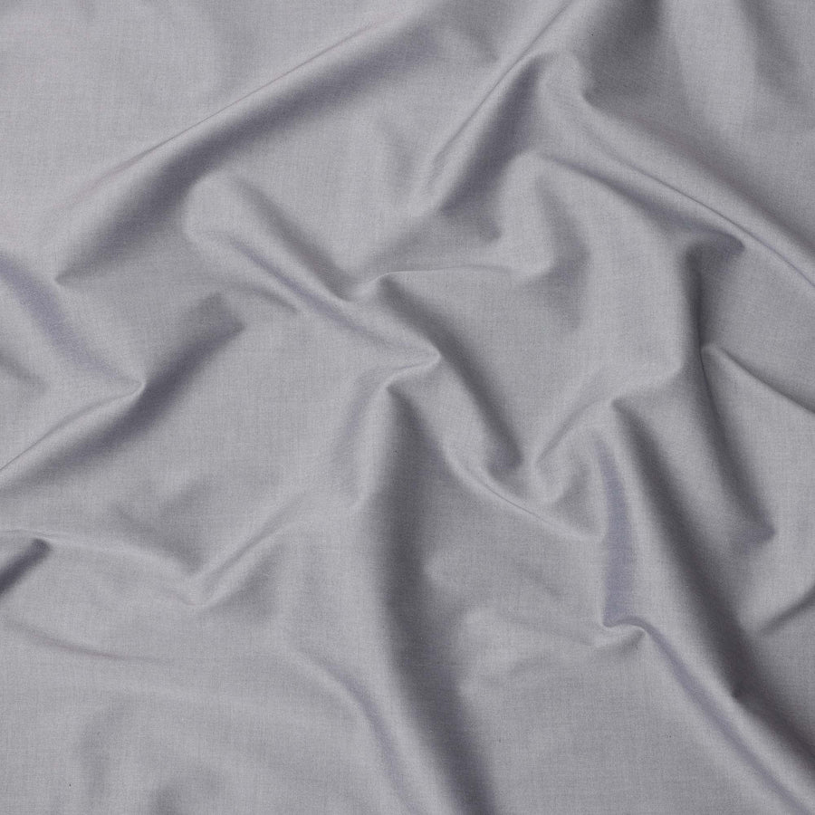 Light Grey Plain Cotton Shirting Fabric, Width 150 Cms, Made in Japan-D26059