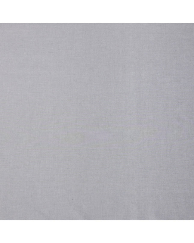 Light Grey Plain Cotton Shirting Fabric, Width 150 Cms, Made in Japan-D26059