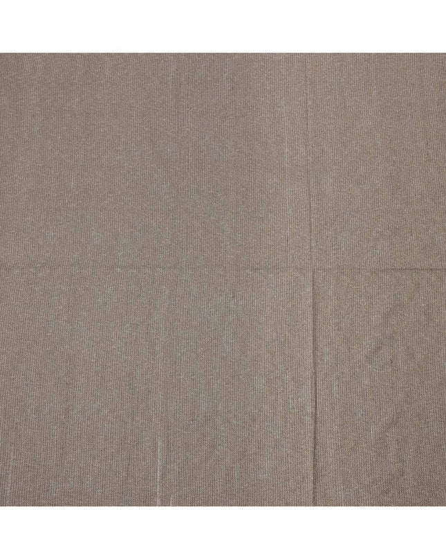 Beige Viscose Cotton Blended Fabric with Textured Woven Design, 110 cms Width, Made in India-D25091