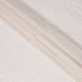 Off White Striped Synthetic Organza Fabric, 110 Cms, India-D25479