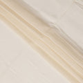 Light Peach Striped Synthetic Organza Fabric, 110 Cms, India-D25472