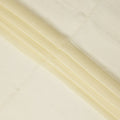Yellow Striped Synthetic Organza Fabric, 110 Cms, India-D25470