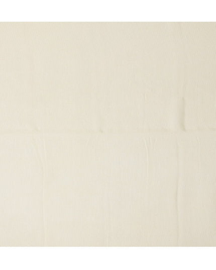 Yellow Striped Synthetic Organza Fabric, 110 Cms, India-D25470