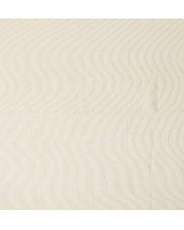 Yellow Striped Synthetic Organza Fabric, 110 Cms, India-D25470