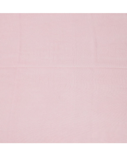 Light Pink Striped Synthetic Organza Fabric, 110 Cms, India-D25478
