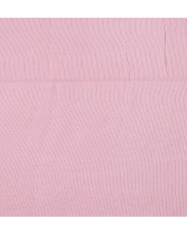 Pink Striped Synthetic Organza Fabric, 110 Cms, India-D25477