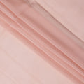 Peach Striped Synthetic Organza Fabric, 110 Cms, India-D25475
