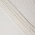 Pure White Synthetic Georgette Embroidery Fabric 110cm