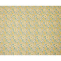 Yellow Floral Printed Blended Cotton Linen Fabric, 110 Cms Width, India-D25166