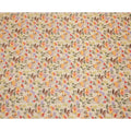 Beige Multicolor Floral Printed Blended Cotton Linen Fabric, 110 Cms Width, India-D25164