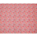Peach Multicolor Floral Printed Blended Cotton Linen Fabric, 110 Cms Width, India-D25178