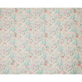 Cream Pastel Floral Printed Blended Cotton Linen Fabric, 110 Cms Width, India-D25172