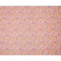 Peach Multicolor Floral Printed Blended Cotton Linen Fabric, 110 Cms Width, India-D25177