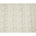 Sky Blue Brown Shibori Tie-Dye Print Blended Linen Fabric, 110 Cms Width, Made in India-D26185