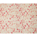 Cream Peach Floral Vine Watercolor Print Blended Linen Fabric, 110 Cms Width, Made in India-D26176