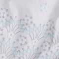 White Floral Embroidered Cotton Voile Fabric with Border Design, 110 Cms Width, India-D25199