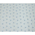 Light Blue Cotton Voile Embroidery Fabric with Navy Blue Floral Print, Width 110 Cms, India-D25299