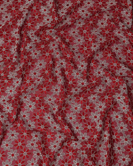 Scarlet Red Cotton Voile Fabric 110cm | Regal Fabrics