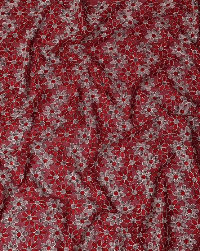 Scarlet Red Cotton Voile Fabric 110cm | Regal Fabrics