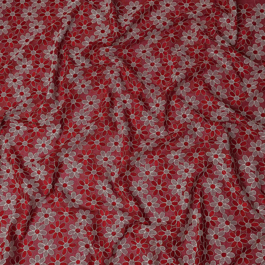Scarlet Red Cotton Voile Fabric 110cm | Regal Fabrics