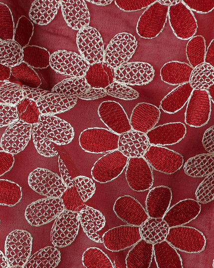 Scarlet Red Cotton Voile Fabric 110cm | Regal Fabrics