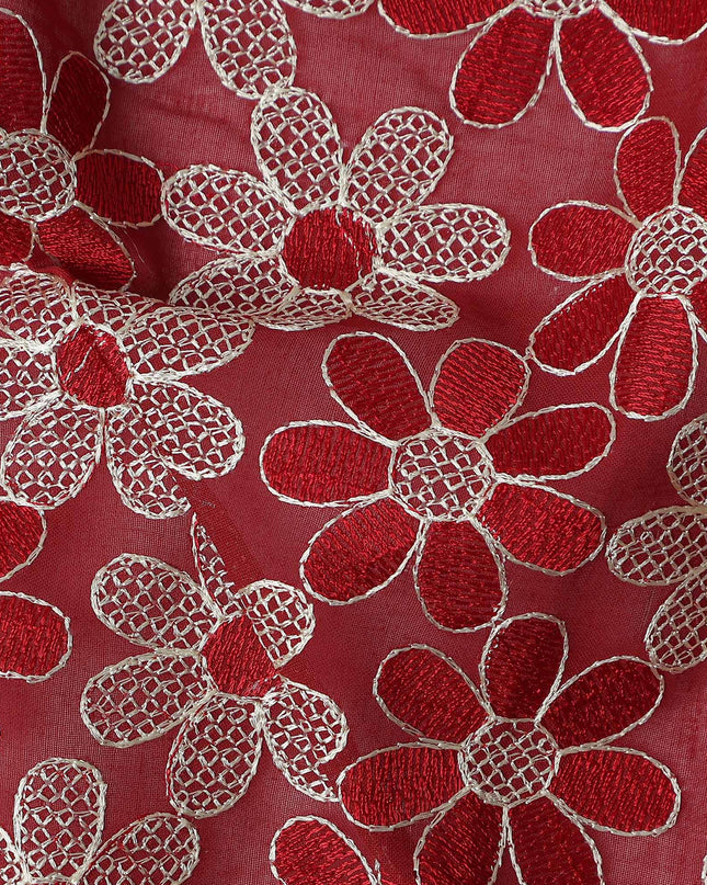 Scarlet Red Cotton Voile Fabric 110cm | Regal Fabrics