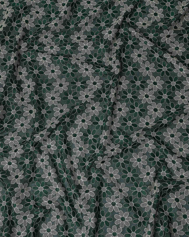Hunter Green Cotton Voile Fabric 110cm | Regal Fabrics