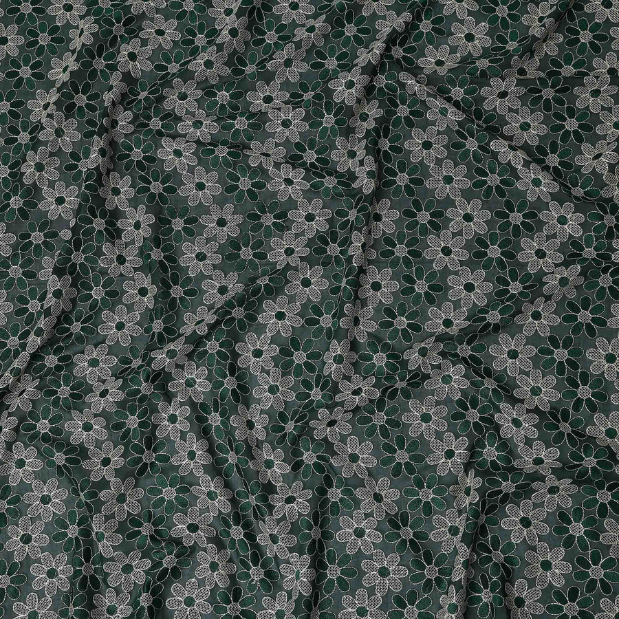Hunter Green Cotton Voile Fabric 110cm | Regal Fabrics