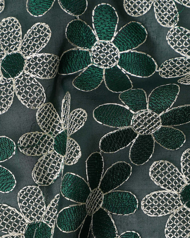 Hunter Green Cotton Voile Fabric 110cm | Regal Fabrics