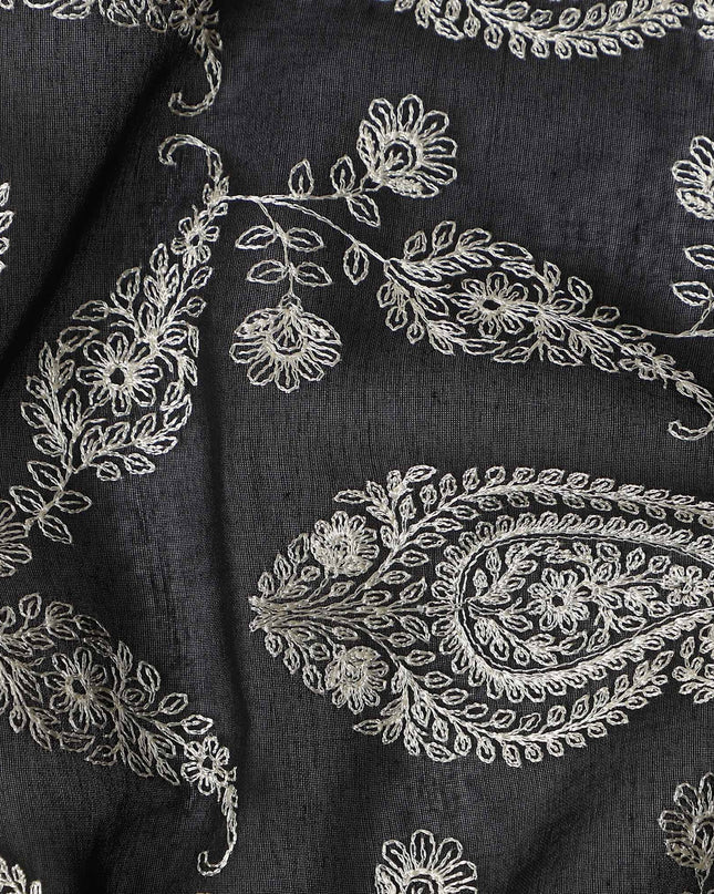 Charcoal Grey Cotton Voile Fabric 110cm | Regal Fabrics