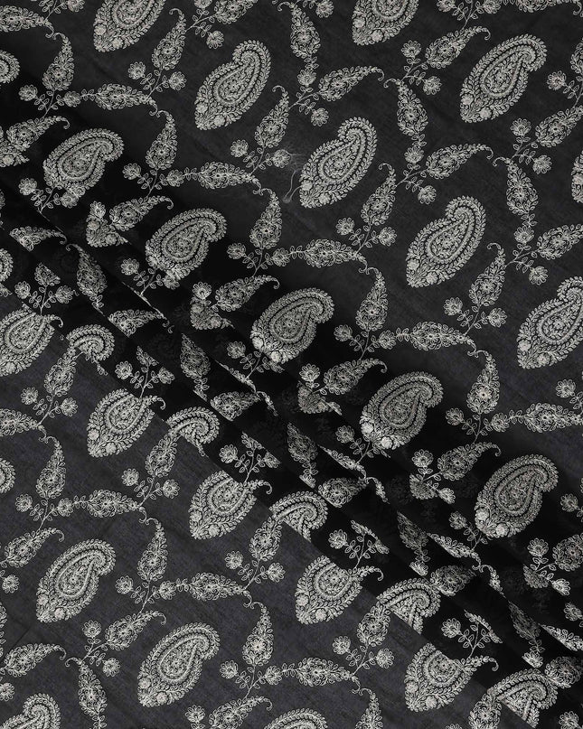 Charcoal Grey Cotton Voile Fabric 110cm | Regal Fabrics