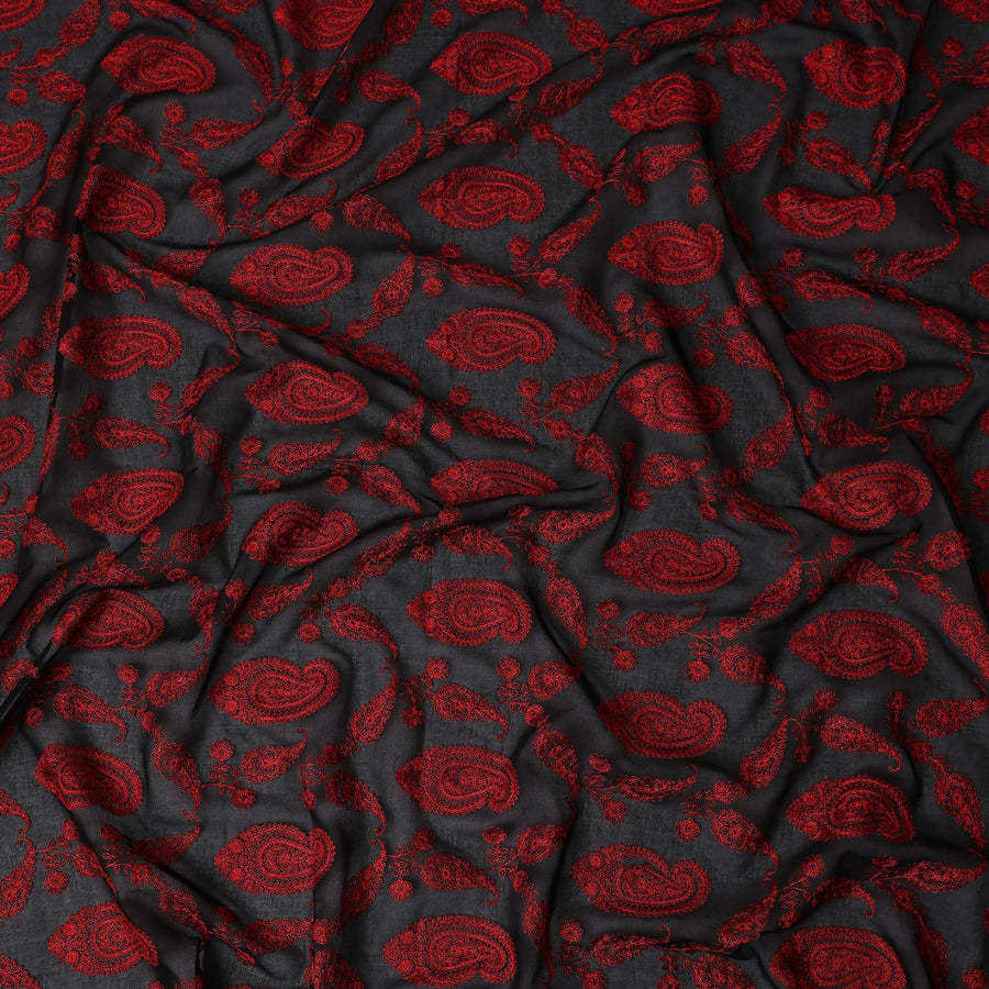 Maroon Red Cotton Voile Fabric 110cm | Regal Fabrics
