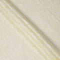 Cream Cotton Voile Leaf Embroidery Fabric, Width 110 Cms, India-D25307 Regal Fabrics