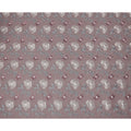 Dusty Mauve Floral Embroidered Cotton Voile Fabric with Multicolor Threadwork, 110 Cms Width, India-D25325
