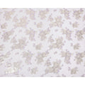 Light Lavender Floral Pure Silk Chiffon Fabric with Metallic Lurex, 110 Cms Width, South Korea-D25250