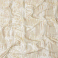 White Gold Abstract Pure Silk Chiffon Fabric with Metallic Lurex, 110 Cms Width, South Korea-D25241