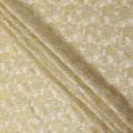 Golden Metallic Lurex Design Premium Silk Chiffon Fabric, 110 Cms Width, Made in South Korea-D25953