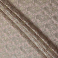 Blush Pink Gold Metallic Lurex Design Premium Silk Chiffon Fabric, 110 Cms Width, Made in South Korea-D25951